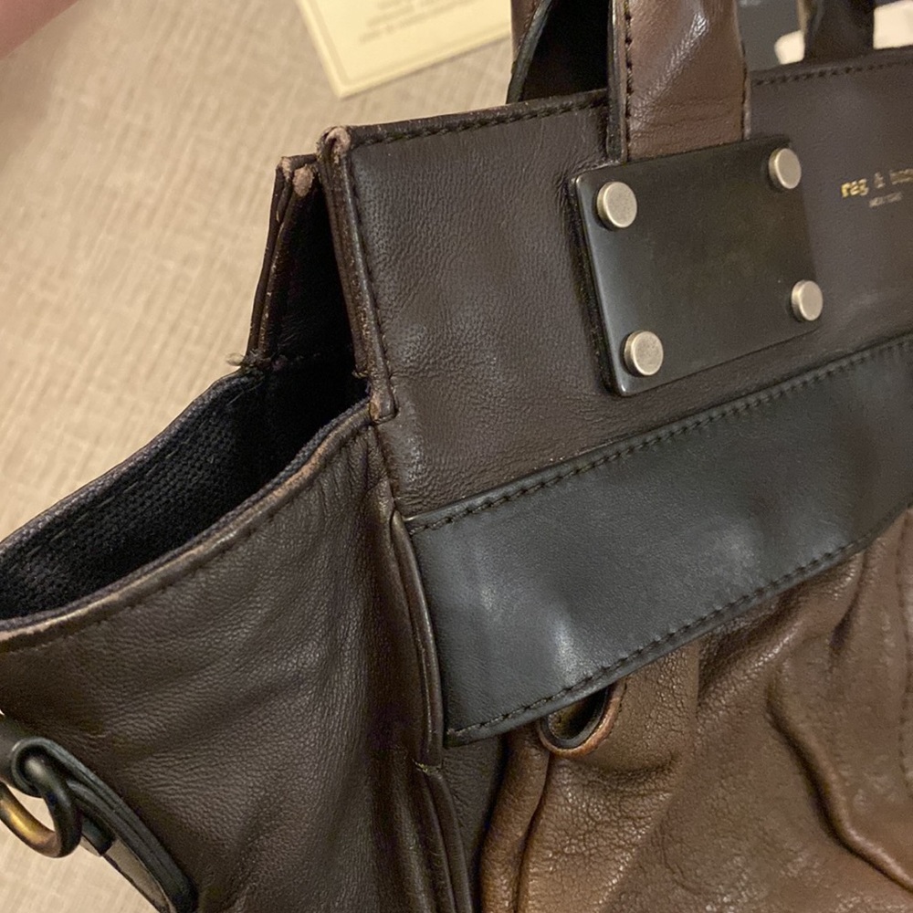 RAG & BONE Mocha Brown Small Pilot Bag - Picture 12 of 13